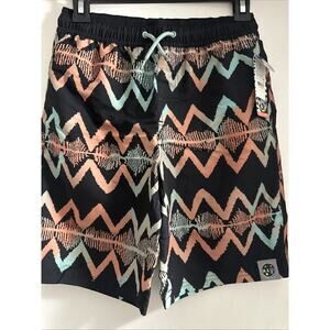 Maui and Sons Boys Swim Trunks Size Large (10/12) Quick Dry Lined UPF 50+